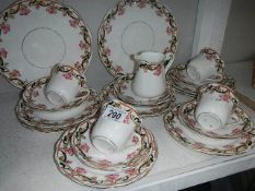 A china tea set.