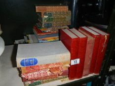 A quantity of old books.