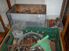 A large quantity of tools and other equipment.