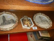 A Lincoln Imp wall plaque and 2 others.