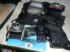 A quantity of camera's including Polaroid.