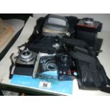 A quantity of camera's including Polaroid.