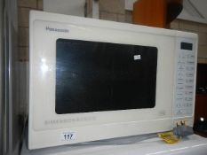 A Panasonic microwave oven.