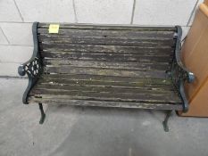 A garden bench