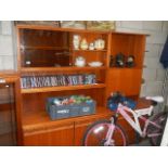 A teak wall unit.