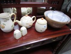 A quantity of tea ware, mixing bowls etc.