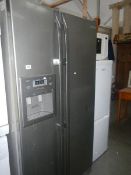 A Samsung American style fridge freezer.