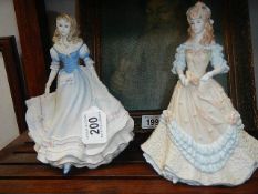 2 Coalport figurines, First Love and Easter Bonnet.