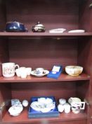 A mixed lot of china including trinket pots, some a/f.