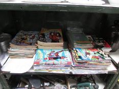 A quantity of comics, mostly American including X Force, Deadpool, Domino, Hologrpahic, Spiderman,