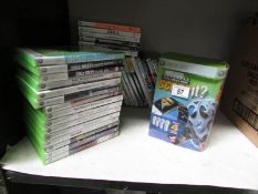 A large quantity of X box games etc.