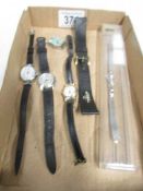 3 wristwatches, strap etc.