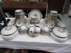 Approximately 95 pieces of Royal Doulton Celtic Jewel pattern tea and dinner ware.