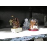 A mixed lot of oriental items including Buddha.
