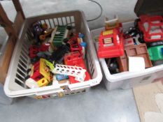 2 boxes of assorted toys,.