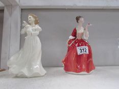 2 Royal Doulton figurines, Flower of Love and Lambing Time.