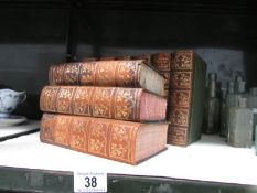 9 volumes of Thackeray novels publishes by Caxton,