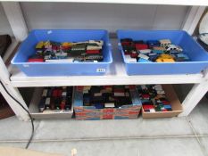 5 boxes of unboxed model vehicles including Lledo, Corgi etc.