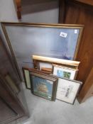 A quantity of framed and glazed prints etc.