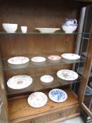 A mixed lot of plates including Royal Crown Derby, Wedgwood etc.