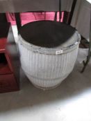 A 1920's galvanized dolly tub in good condition.