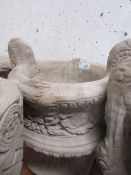 A 2 handled garden urn,.