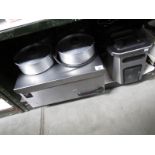 A 4 hob bain marie (iwo) and a Delhoghi coolzone fryer with instructions (fairly new and iwo)