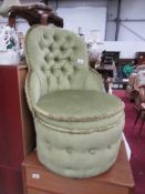 A dralon bedroom chair,