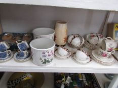 2 tea sets (unmarked), a Johnson Bros.