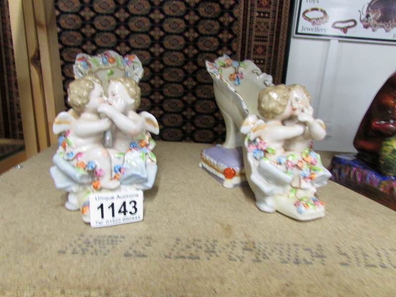 A pair of Meissen slippers.