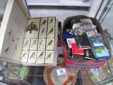 A large collection of old match boxes including boxed Russian set.