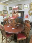 A good set of 6 oak dining chairs.