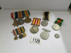 A set of WW1 war medals (star, war & victory) awarded to 54 W.T.S. T.P.Morris, W.T.O., R.N.R.