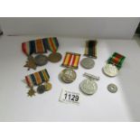 A set of WW1 war medals (star, war & victory) awarded to 54 W.T.S. T.P.Morris, W.T.O., R.N.R.