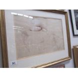 An Allan Cownie (1927 -2015) pastel nude study signed Aln Cownie