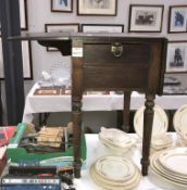 An oak dropside work table