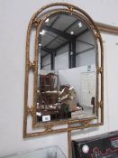 A good quality bevel edged mirror in a gilt metal frame.