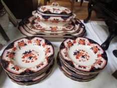 23 piece of 19th century including 4 meat platters, tureen etc.