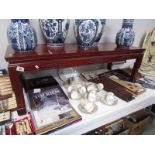 A good quality Chinese style mahogany coffee table.