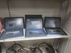 7 framed art prints including Journey's End at Porlock,
