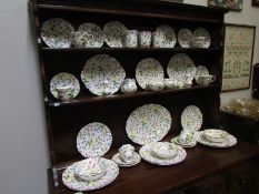 Approximately 40 pieces of Queens Country Meadow tableware, some a/f.