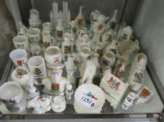 A collection of crested china including Goss, Arcadia, WWII etc.
