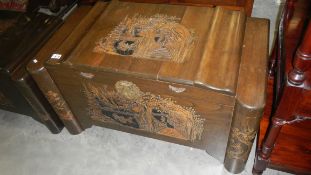 A camphor wood chest.