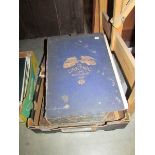 A large box of old books including Finden's Beauties with engravings,