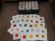 Approximately 380 soul 7" single records all front the 1960's and 1970's consisting of Soul,