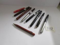 9 fountain pens including Mabie Todd 'Swan' Minor No.