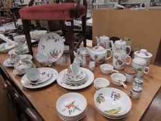 A large quantity of Royal Worcester Evesham pattern table ware.
