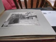 2 photographic albums with photographs, one dated 1905.