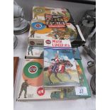 14 Airfix kits of WW2 soldiers/military figures and Airfix Polish Lancer 1815 kit (all boxed).