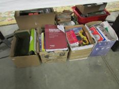 4 boxes of many thousands of items of transport ephemera mainly timetables,